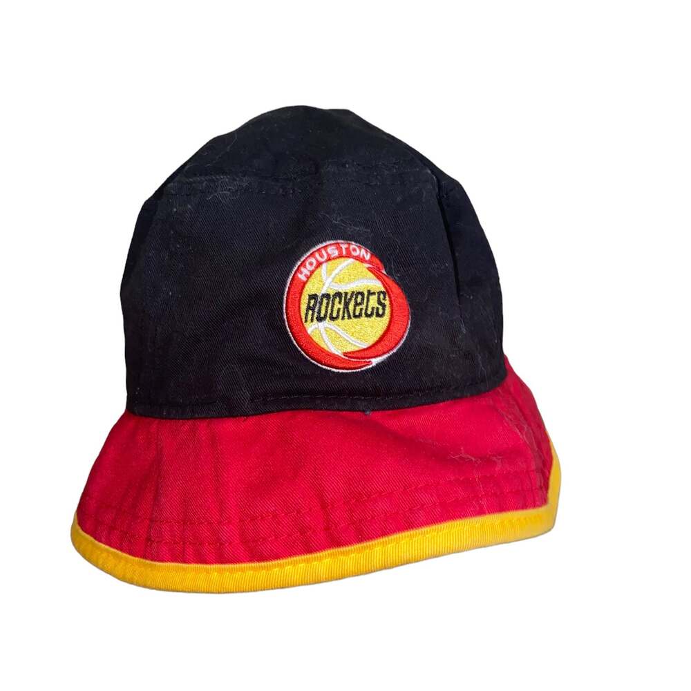 New Era Hardwood Classics Houston Rockets NBA Bucket Hat Medium Black/Red/Yellow